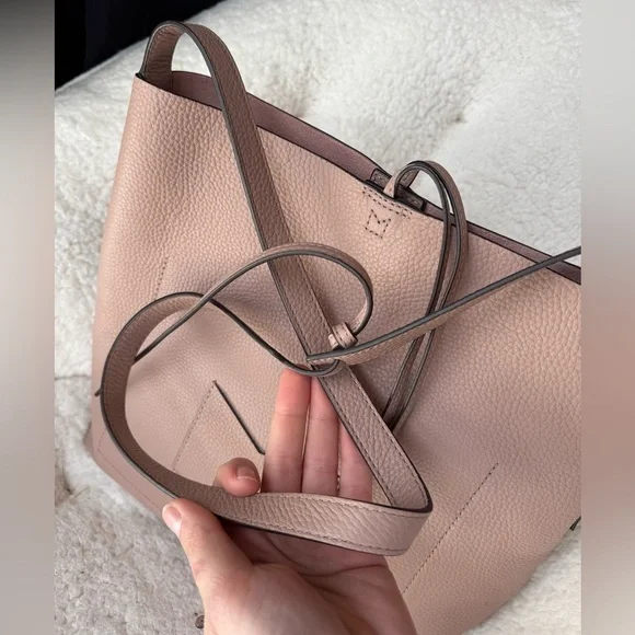 Junie Large Pebbled Leather Messenger - Picture 4 of 13